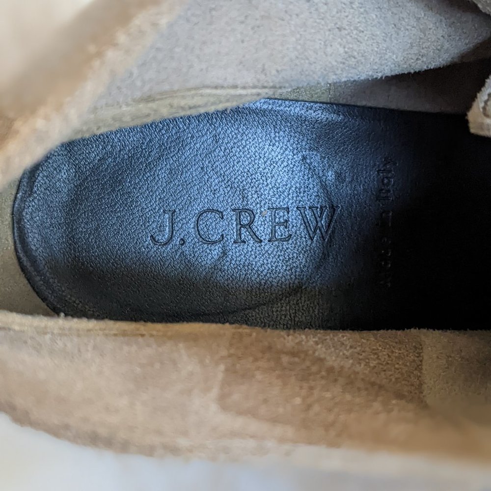 J. Crew MacAlister Wedge Boots Booties in Beige Light Brown Suede - Picture 10 of 11